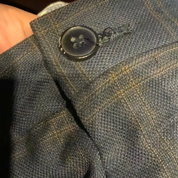 Zara women’s menswear twill look plaid pants trousers 30 - Picture 3 of 5